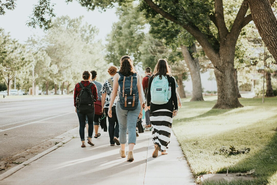 group of students outdoors