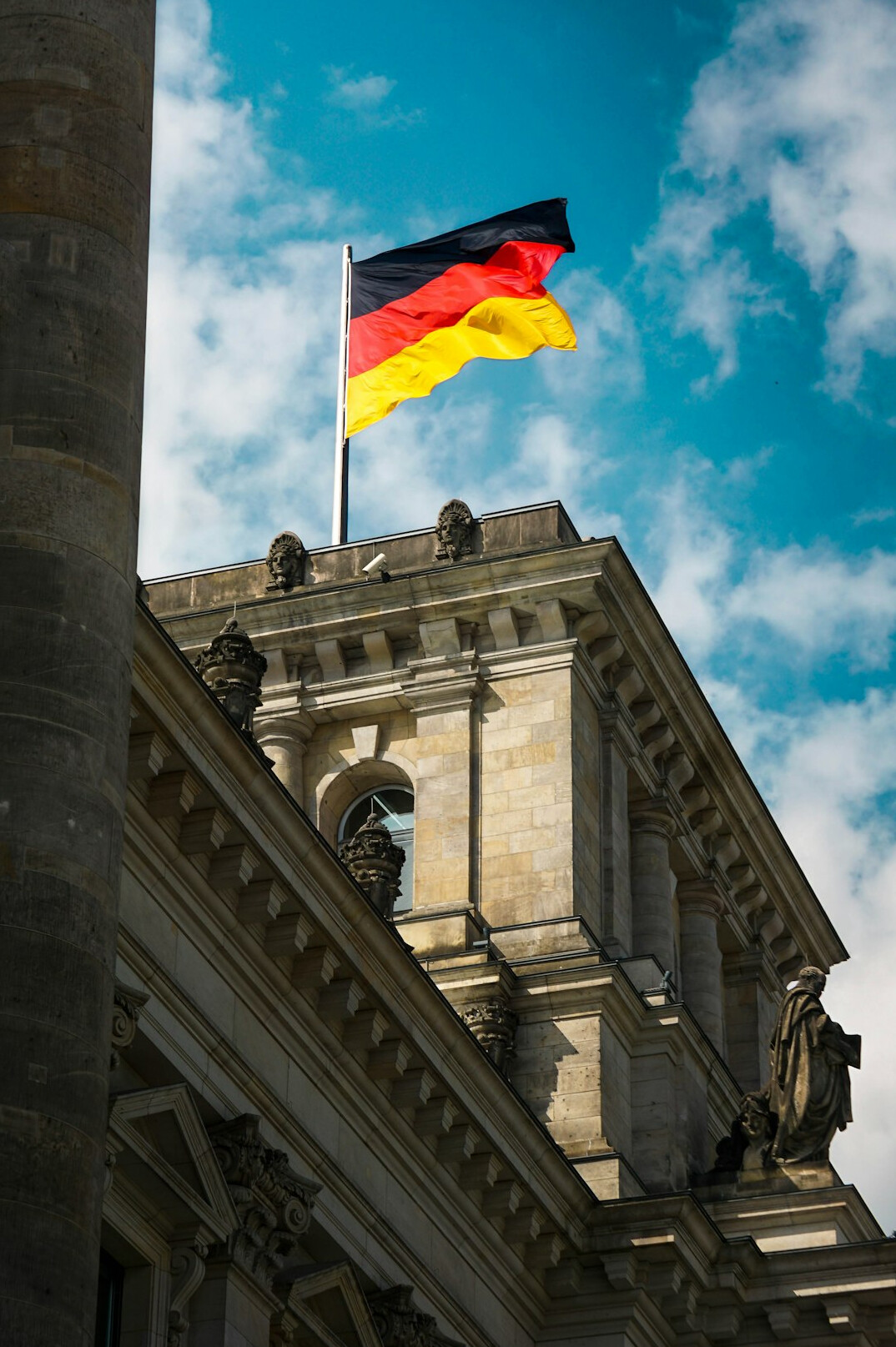 german flag with green elements